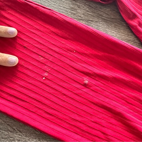 SHEIN Red Ribbed Two-Piece Set - Picture 6 of 9